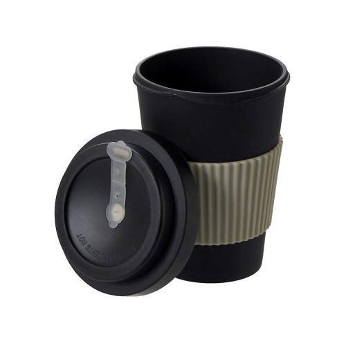 Термокружка "Muffin" из натуральных волокон, черный