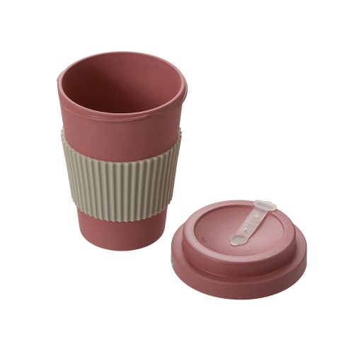 Термокружка "Muffin" из натуральных волокон, пыльно-розовый