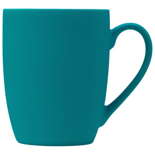 Кружка с покрытием soft-touch “Tulip Gum”, бирюзовый 320C