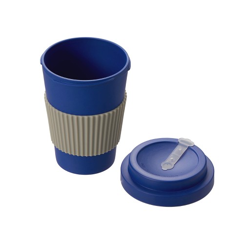 Термокружка "Muffin" из натуральных волокон, темно-синий