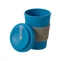 Термокружка "Muffin" из натуральных волокон, голубой