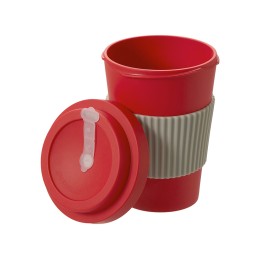 Термокружка "Muffin" из натуральных волокон, красный