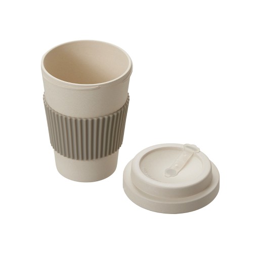 Термокружка "Muffin" из натуральных волокон, бежевый