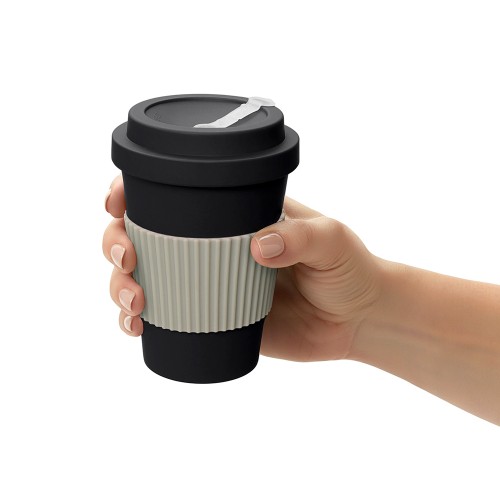 Термокружка "Muffin" из натуральных волокон, черный