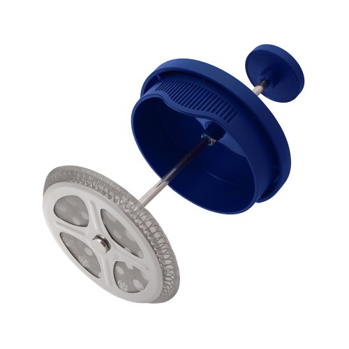 Пластиковый френч-пресс "Intense", 600мл, темно-синий