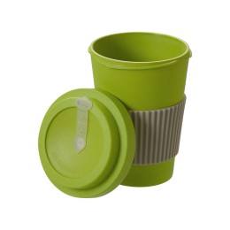 Термокружка "Muffin" из натуральных волокон, зеленое яблоко