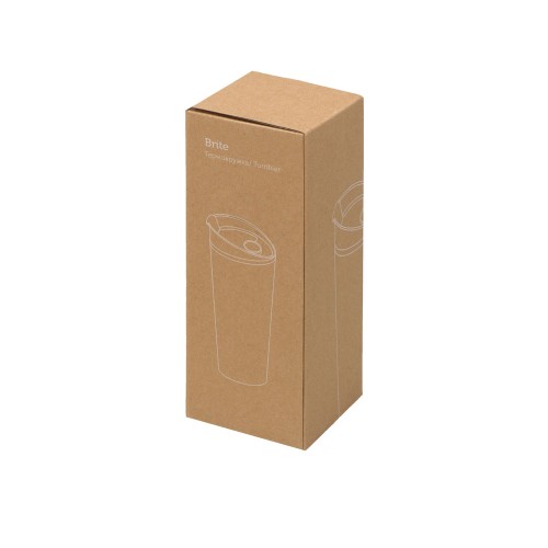 Термокружка «Brite» 500мл, белый/черный