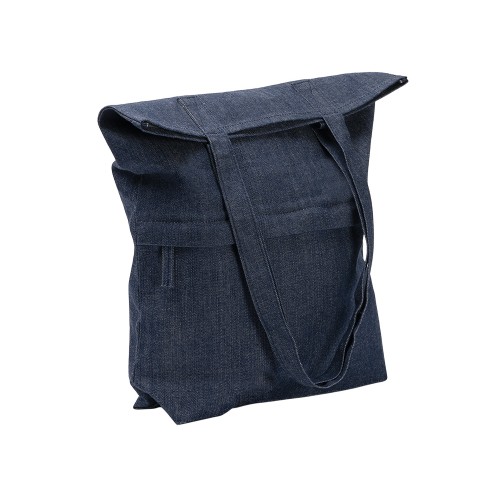 Сумка из переработанной джинсовой ткани Крик (Kirk), синий
