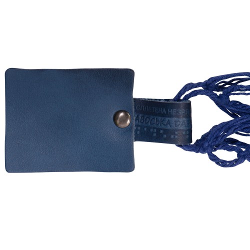 Авоська Dream L наплечная 25 литров с кожаными ручками, синий (12)