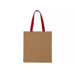 Сумка-шоппер Papyrus из моющейся крафт-бумаги, натруальный/красный