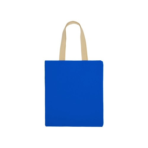 Сумка для шопинга Steady из хлопка с парусиновыми ручками, 260 г/м2, синий