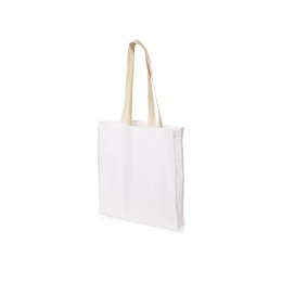 Сумка Donny из хлопка с донной складкой и парусиновыми ручками, белый