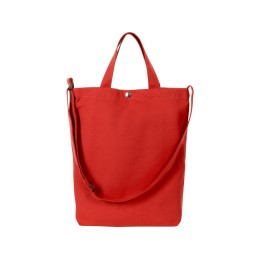 Сумка Helfer из хлопка на кнопке с регулирующейся лямкой, красный