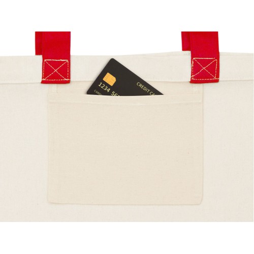 Сумка для шоппинга Cotton из переработанного хлопка 280 г, красный