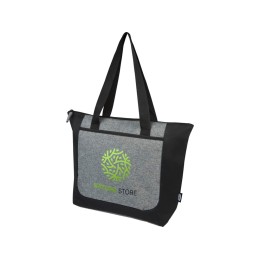 Двухцветная эко-сумка Reclaim на молнии объемом 15 л, изготовленная из переработанных материалов по стандарту GRS, серый яркий