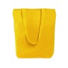 Сумка на молнии Zipper из хлопка 280 г c карманом на молнии спереди, желтый