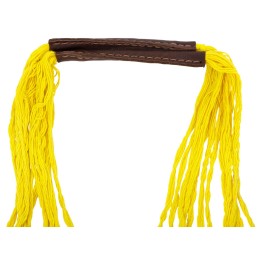 Авоська Dream L наплечная 25 литров с кожаными ручками, желтый