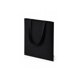 Шоппер Basio из переработанного хлопка 280 г, черный