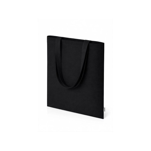 Шоппер Basio из переработанного хлопка 280 г, черный