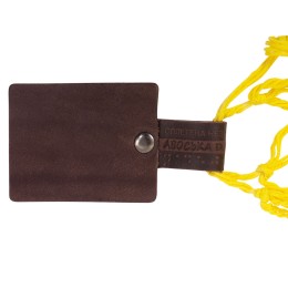 Авоська Dream L наплечная 25 литров с кожаными ручками, желтый