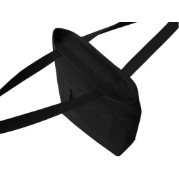 Сумка на молнии Zipper  Neo из хлопка 280 г c карманом на молнии спереди, черный