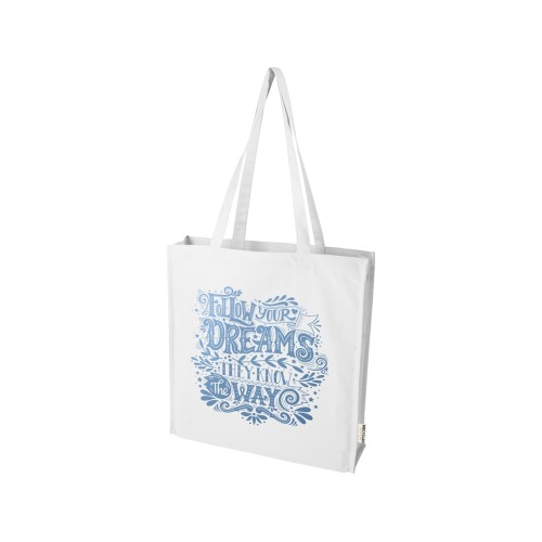 Florida эко-сумка с ластовицей плотностью 270 г/м² - Белый