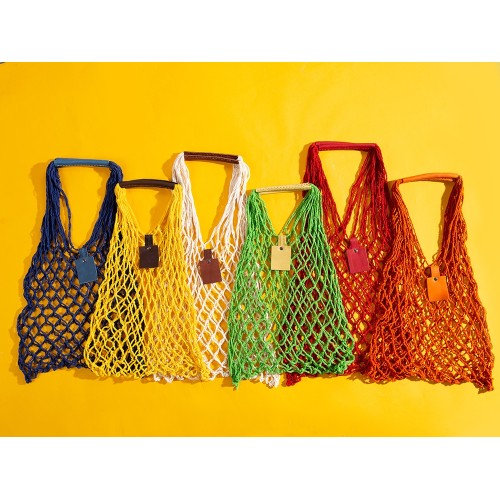 Авоська Dream L наплечная 25 литров с кожаными ручками, красный (1)