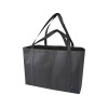 Jumbo эко-сумка очень большого размера из нетканого материала, объемом 65 л, сплошной черный