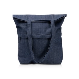 Сумка из переработанной джинсовой ткани Крик (Kirk), синий