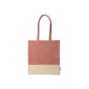 Сумка из переработанного хлопка PALMIRA, красный/натуральный