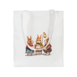 Сумка "Element" из хлопка для покупок, 180 г, белый