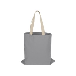 Сумка для шопинга Steady из хлопка с парусиновыми ручками, 260 г/м2, серый