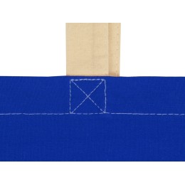 Сумка для шопинга Twin двухцветная из хлопка, 180 г/м2, синий/натуральный (P)
