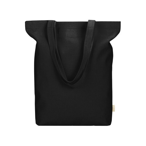 Сумка Fixy из переработанного хлопка с фиксирующей эластичной лентой, черный