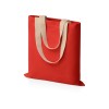 Сумка для шопинга Steady из хлопка с парусиновыми ручками, 260 г/м2, красный