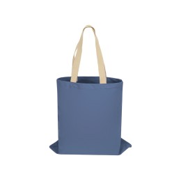 Сумка для шопинга Steady из хлопка с парусиновыми ручками, 260 г/м2, голубой