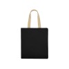 Сумка для шопинга Steady из хлопка с парусиновыми ручками, 260 г/м2, черный