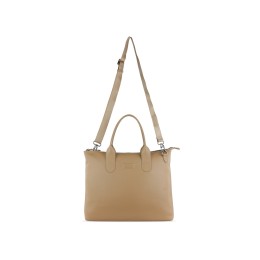 Сумка-шоппер BUGATTI ЭЛЬЗА | ELSA, песочного цвета, воловья кожа/полиэстер, 46х11х31,5 см