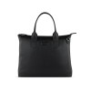 Сумка-шоппер BUGATTI ЭЛЬЗА | ELSA, чёрная, воловья кожа/полиэстер, 46х11х31,5 см