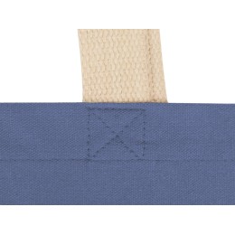 Сумка для шопинга Steady из хлопка с парусиновыми ручками, 260 г/м2, голубой