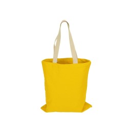 Сумка для шопинга Steady из хлопка с парусиновыми ручками, 260 г/м2, желтый