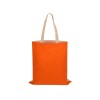 Сумка для шопинга Twin двухцветная из хлопка, 180 г/м2, оранжевый/натуральный