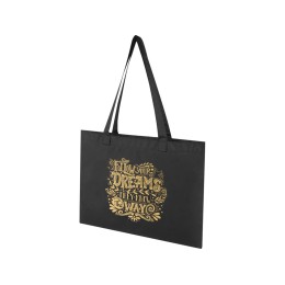 Kai круглая эко-сумка из переработанного материала, сертифицированного согласно GRS - сплошной черный