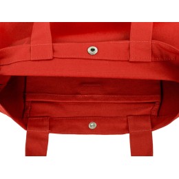 Сумка Helfer из хлопка на кнопке с регулирующейся лямкой, красный