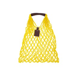 Авоська Dream М "old style" 15 литров с кожаными ручками, желтый (7)