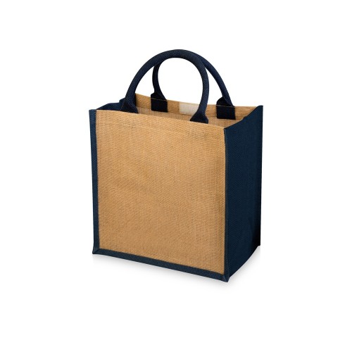 Сумка подарочная "Hindy", натуральный/темно-синий