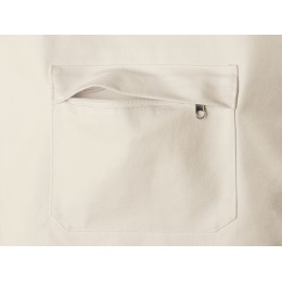 Сумка на молнии Zipper из хлопка 280 г c карманом на молнии спереди, натуральный