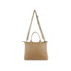 Сумка-шоппер BUGATTI ЭЛЬЗА | ELSA, песочного цвета, воловья кожа/полиэстер, 46х11х31,5 см