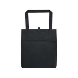 Liberty эко-сумка с прочным днищем объемом 6 л из нетканого материала, переработанного по стандарту GRS, сплошной черный