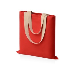 Сумка для шопинга Steady из хлопка с парусиновыми ручками, 260 г/м2, красный (P)